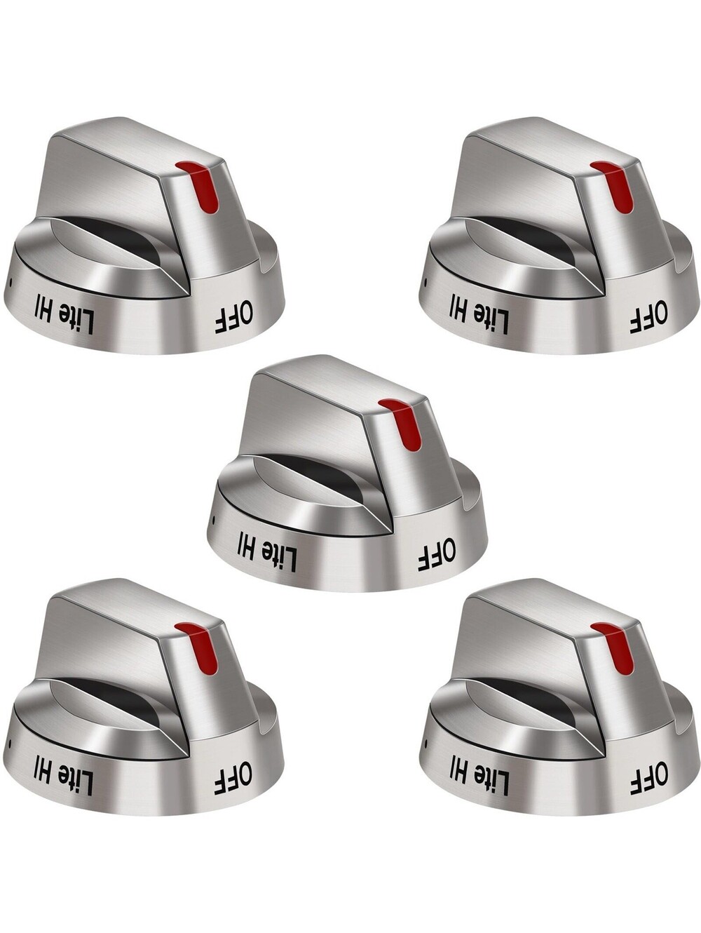 5 Pack DG64-00473A Range Top Burner Control Dial Knob For Samsung Oven New